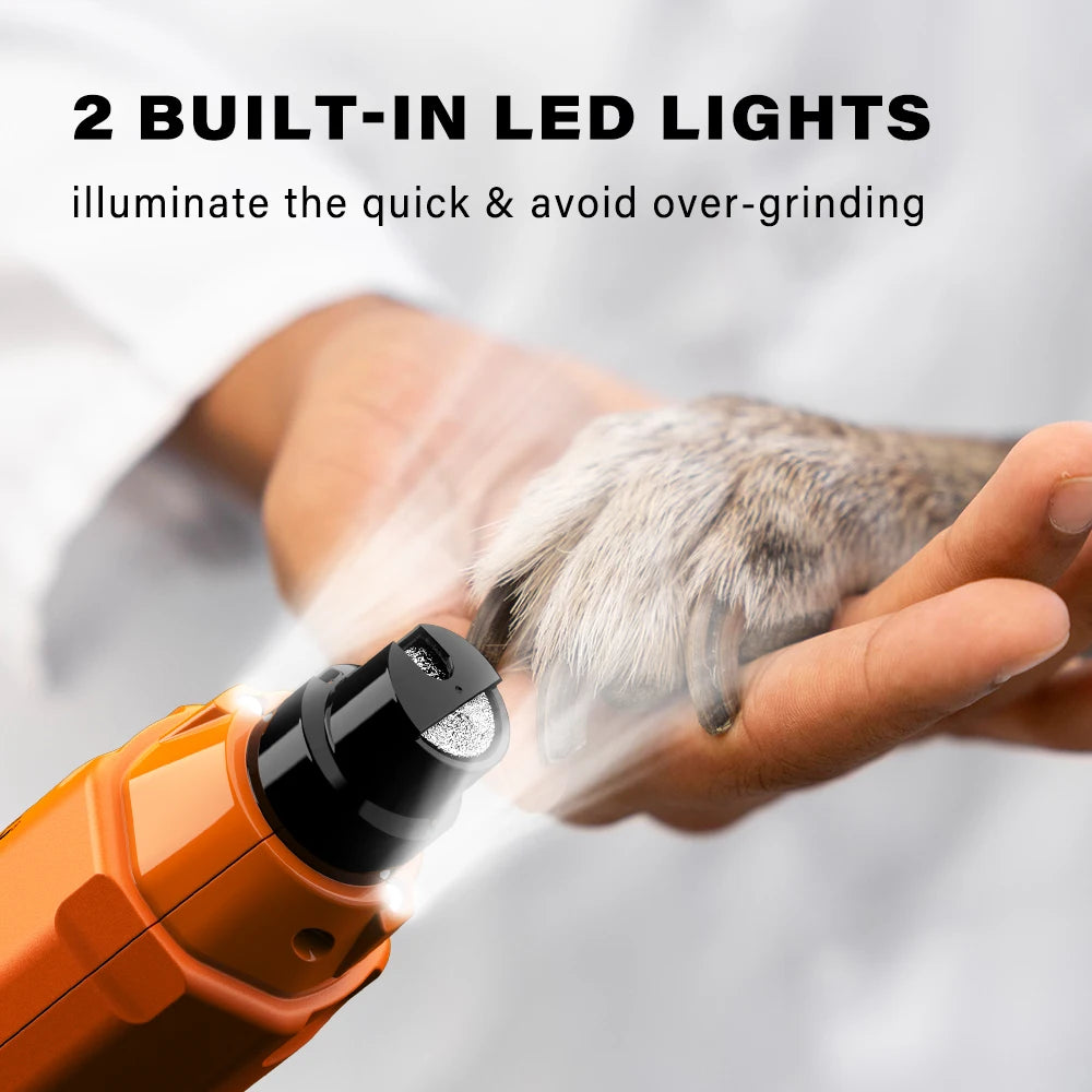JOYU 6 Speed Dog Nail Grinder Quiet Rechargeable Trimmer