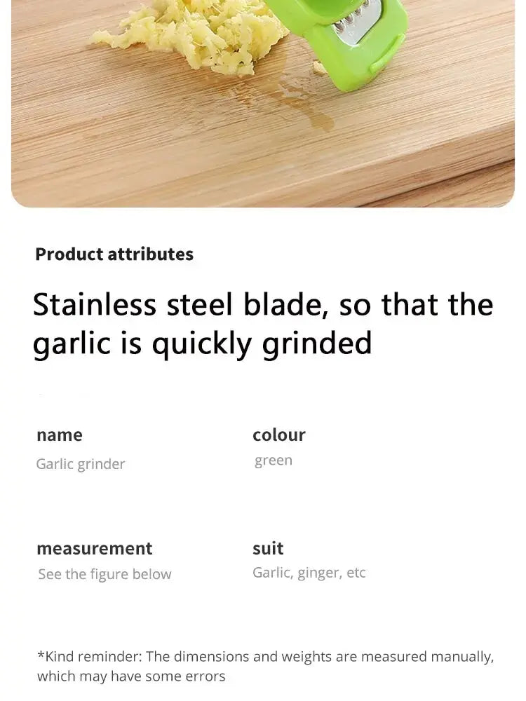 Mini Garlic Grinder Manual Press For Garlic Mashing Kitchen Gadget