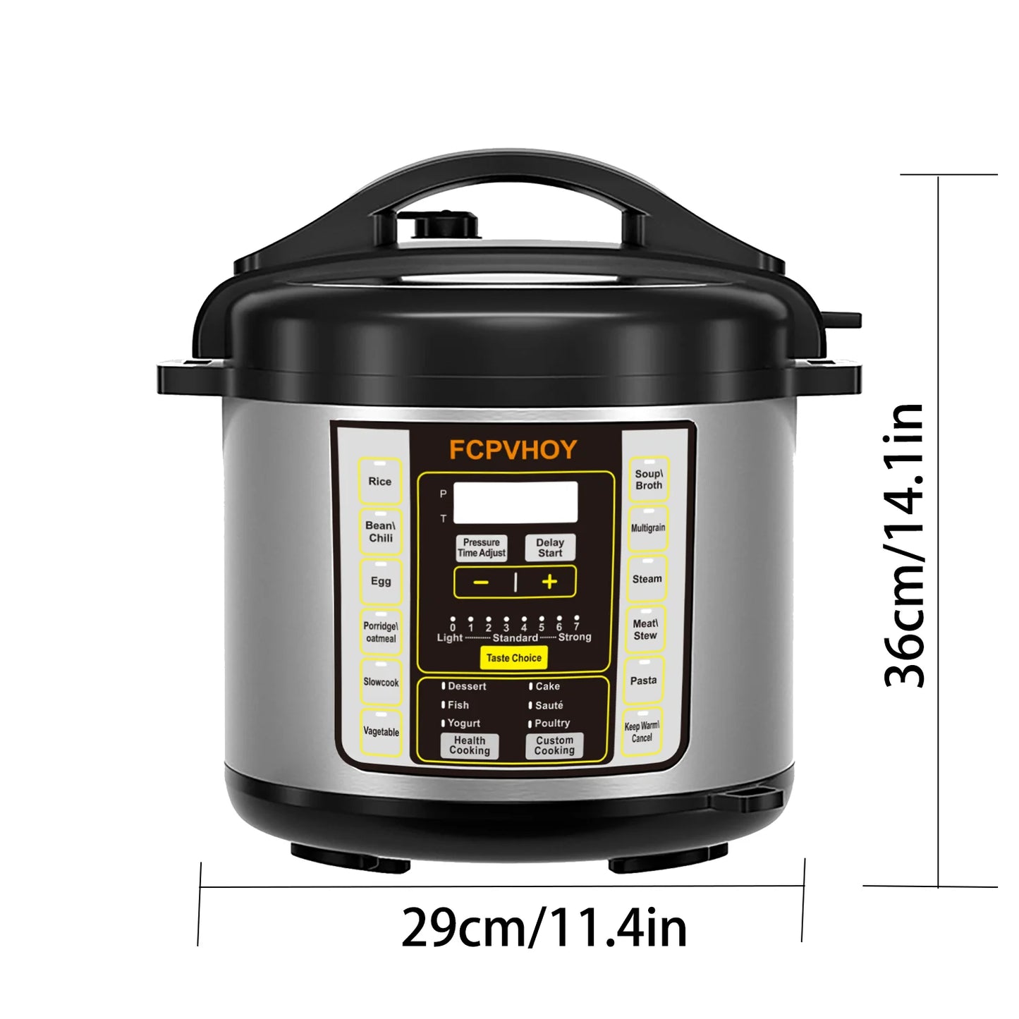 Electric Pressure Cooker 9-in-1 Instant Multi Cooker Stainless Steel 304