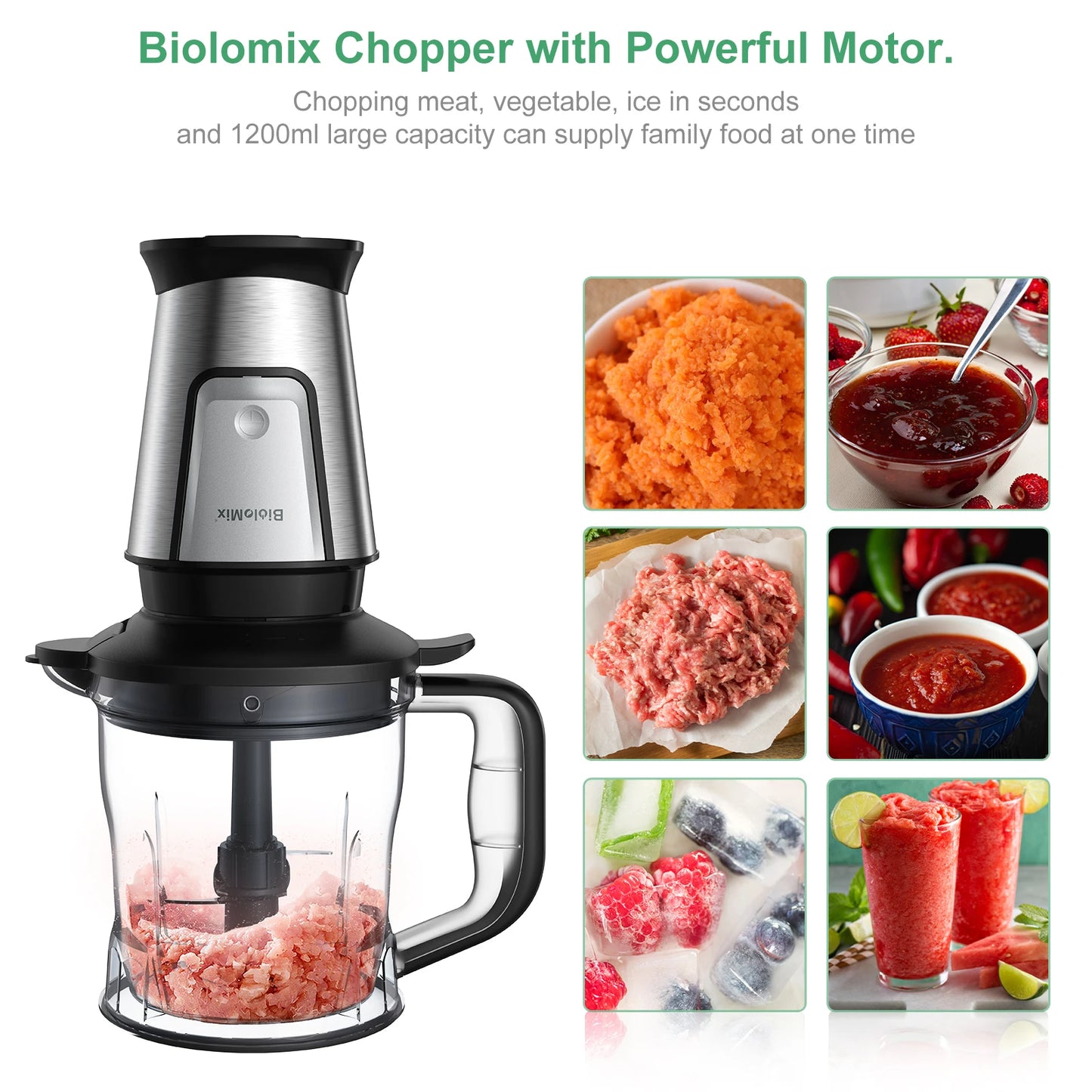 Biolomix 3-In-1 Multifunctional Food Processor 700W