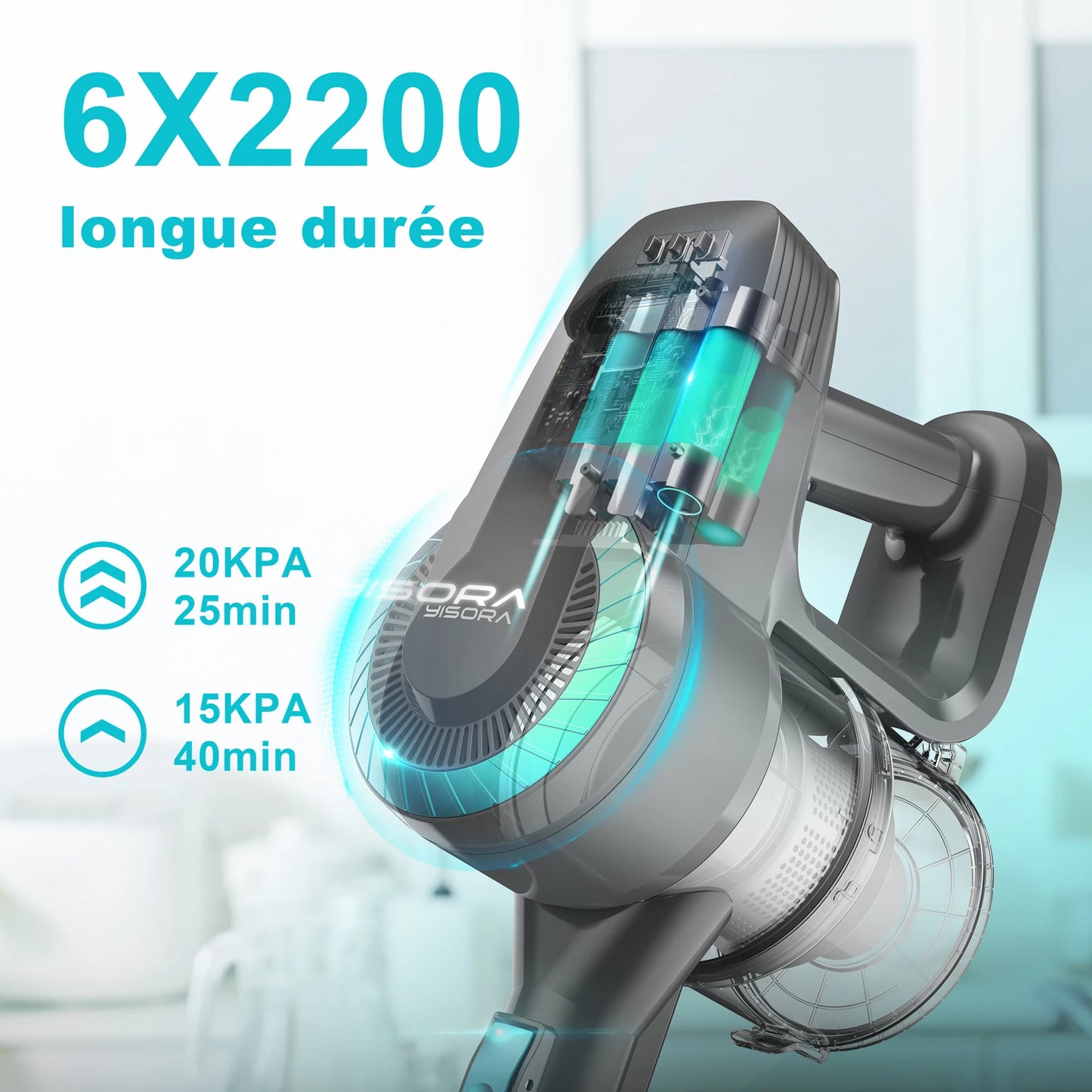 INSE N300 20KPa Cordless Upright Vacuum Cleaner For All Floors