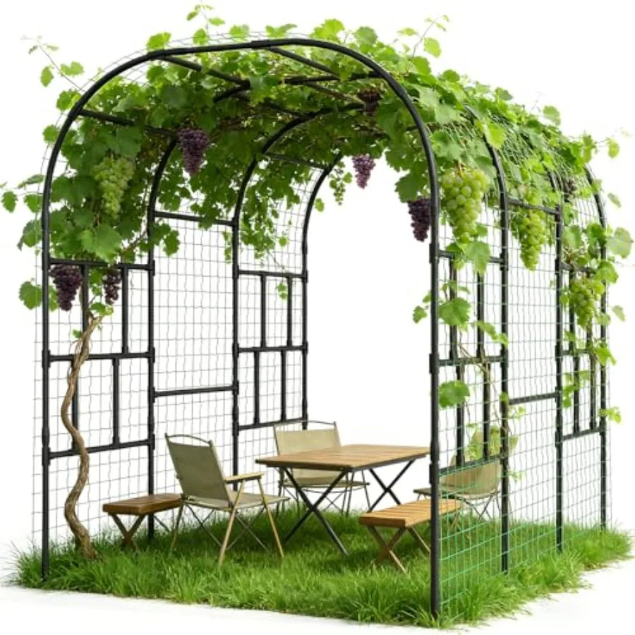 Outdoor Garden Arch Trellis For Climbing Plants Metal Patio