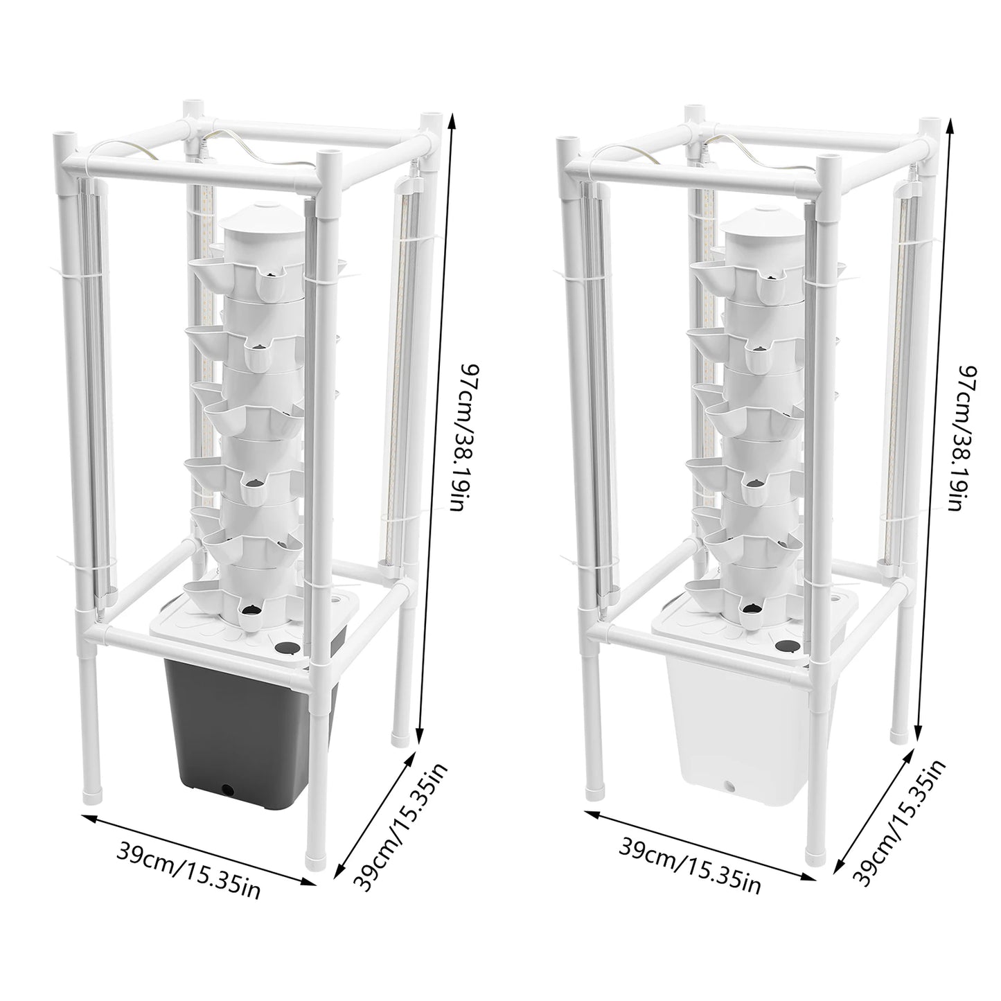 Hydroponic Growing System With LED Light And Stand