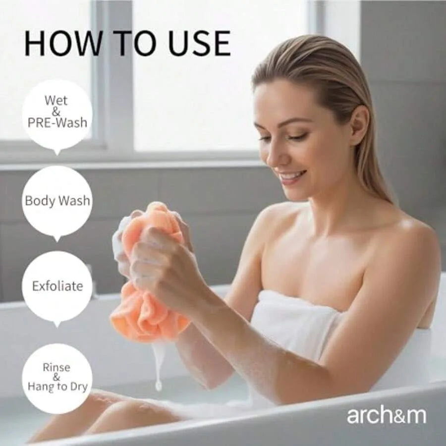 Exfoliating Bath Loofah Sponge For Shower And Body Care