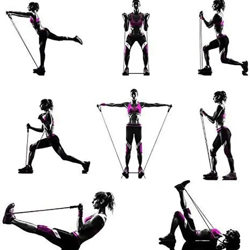 Resistance Bands With Handles For Home Gym And Strength Training