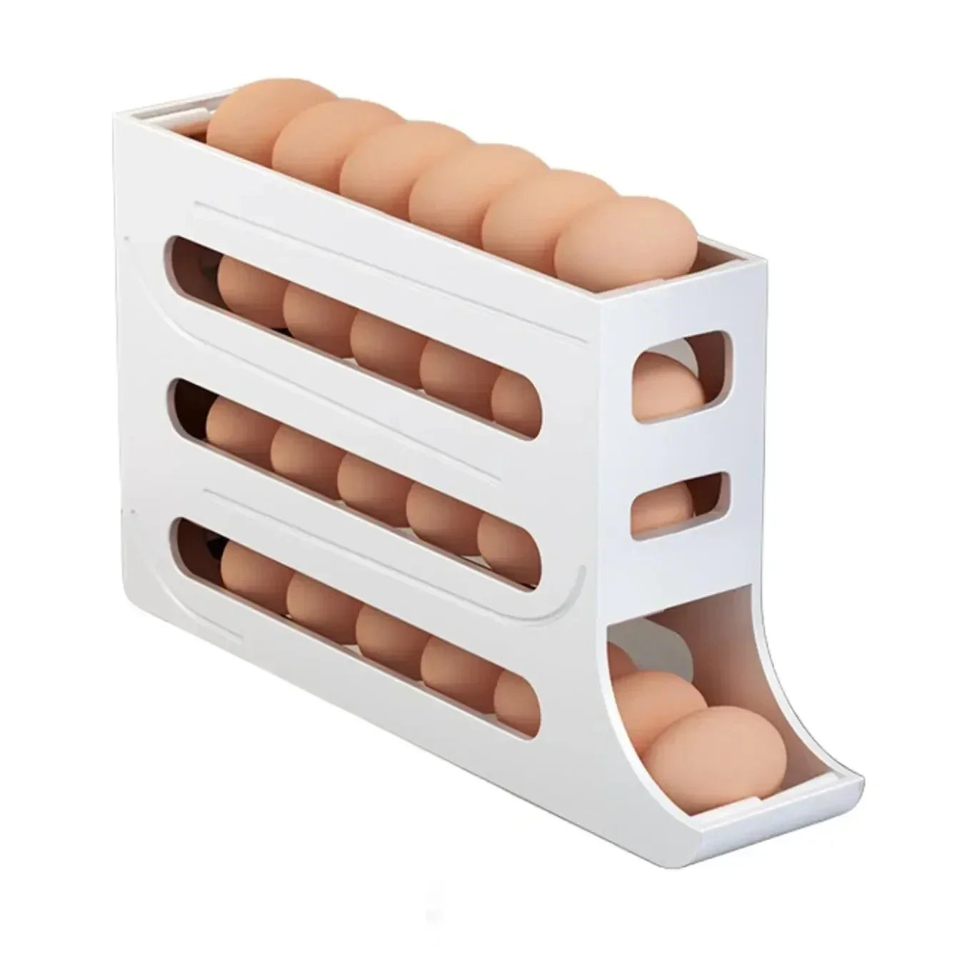 AEHOME Automatic Egg Roller 4 Layer Refrigerator Egg Storage Box