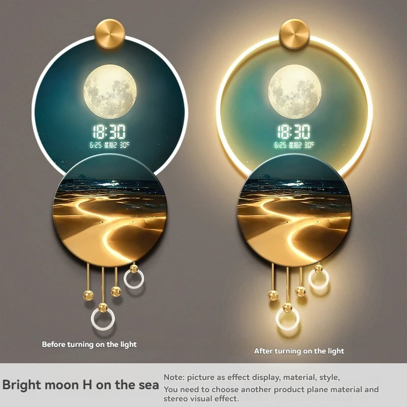 JIAYOOR Wave Entrance LED Decorative Wall Mural Light