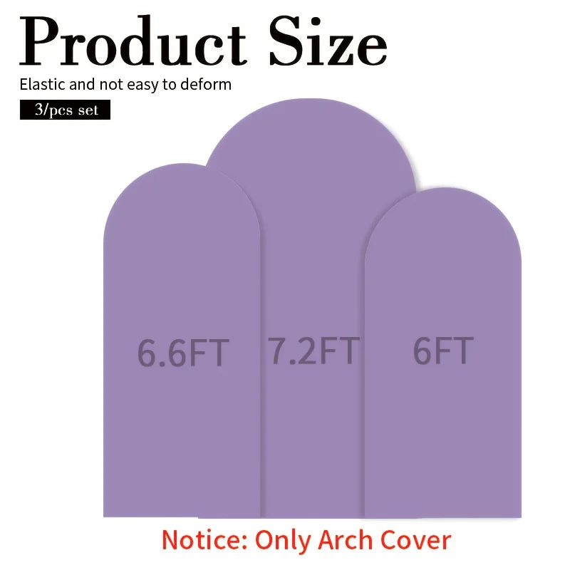 Three Piece Elastic Fabric Backdrop Covers For Birthday And Wedding