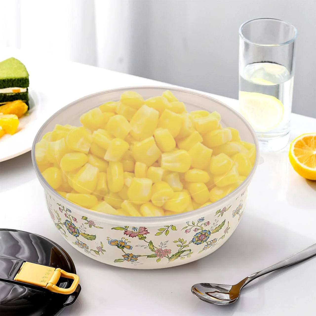 Enamel Steel Mixing Bowls Set With Lids For Food Storage