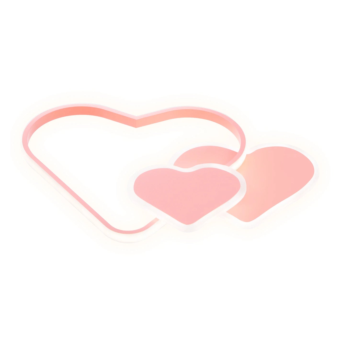 Heart Shaped LED Ceiling Lamp Remote And Adjustable Color Temperature