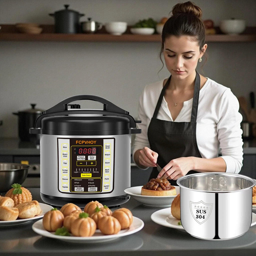 Electric Pressure Cooker 9-in-1 Instant Multi Cooker Stainless Steel 304