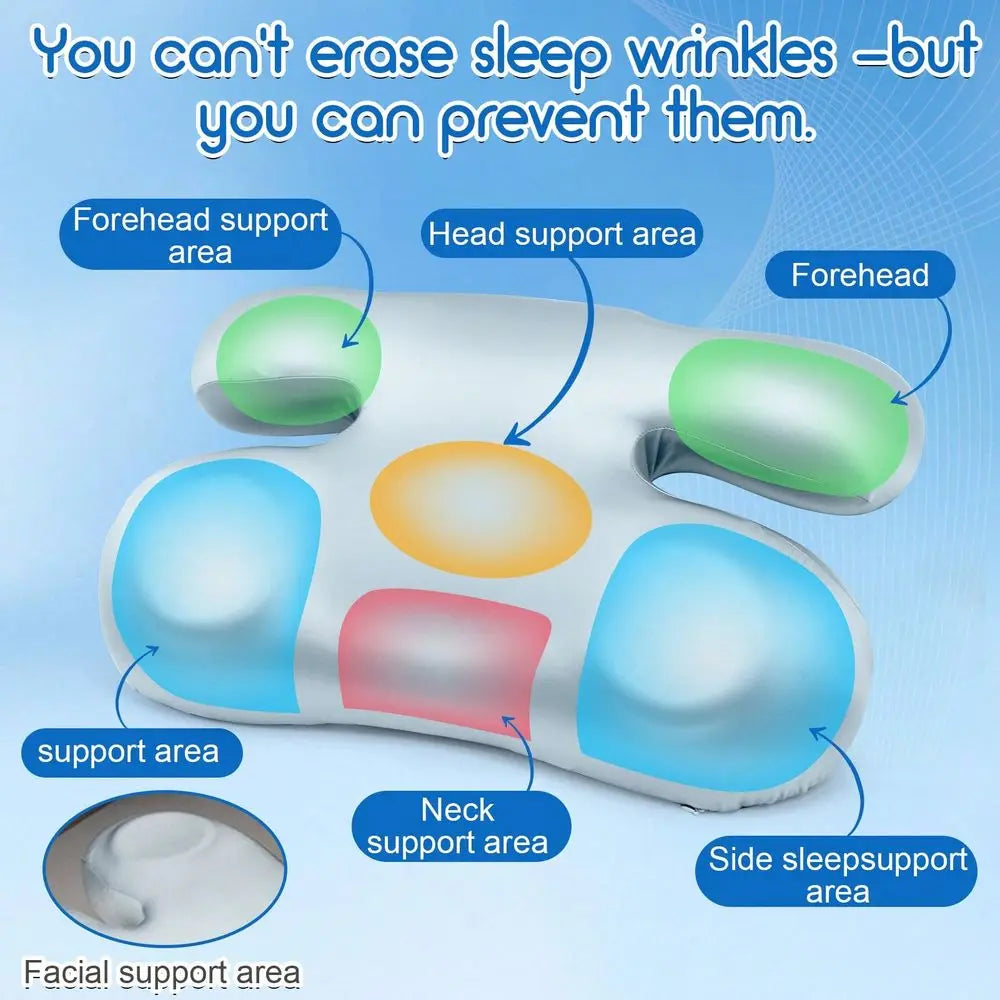 Memory Pillow For Side And Stomach Sleepers With Anti Wrinkle