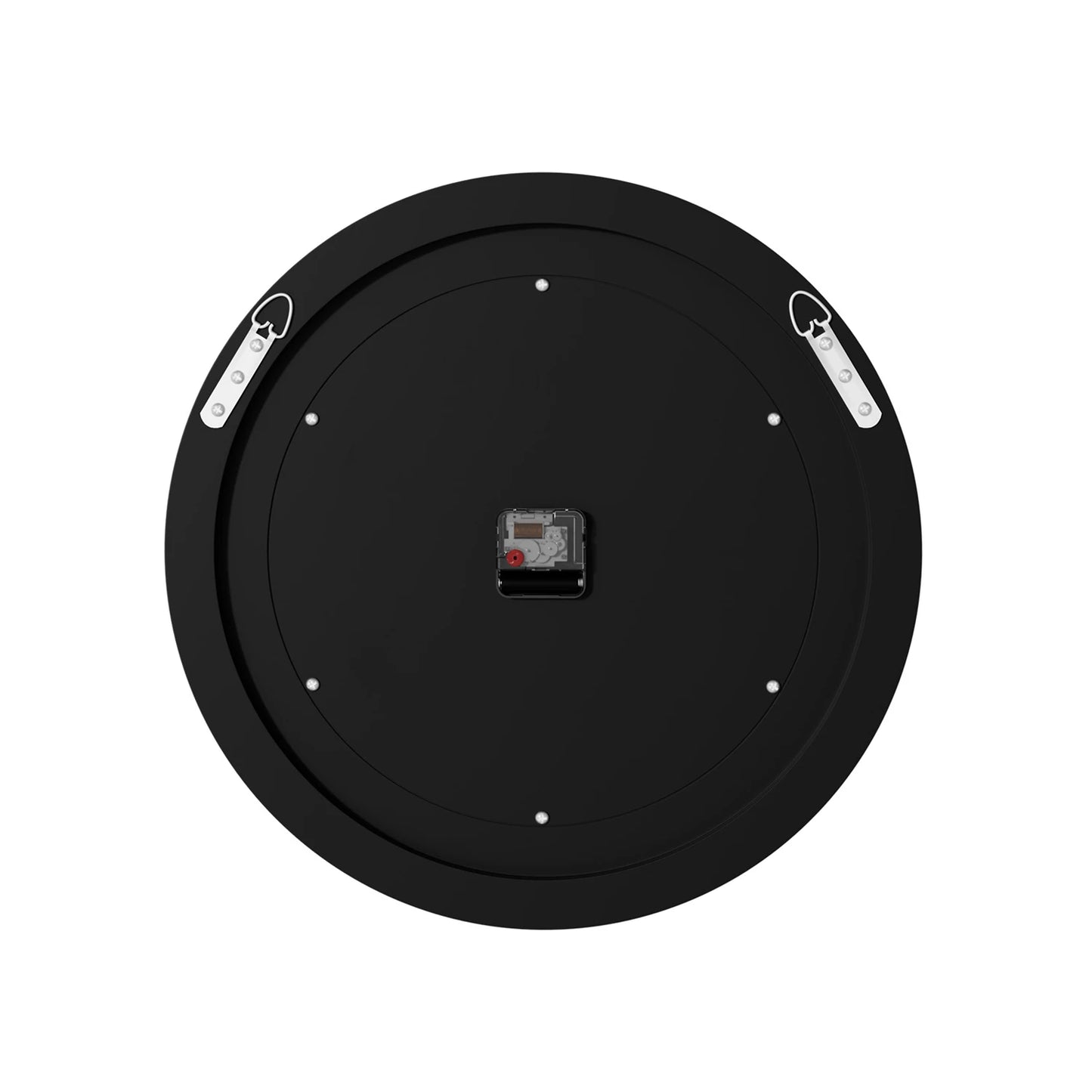 Round Mirror Clock With Crystal Sparkle Mirrored Wall Decor