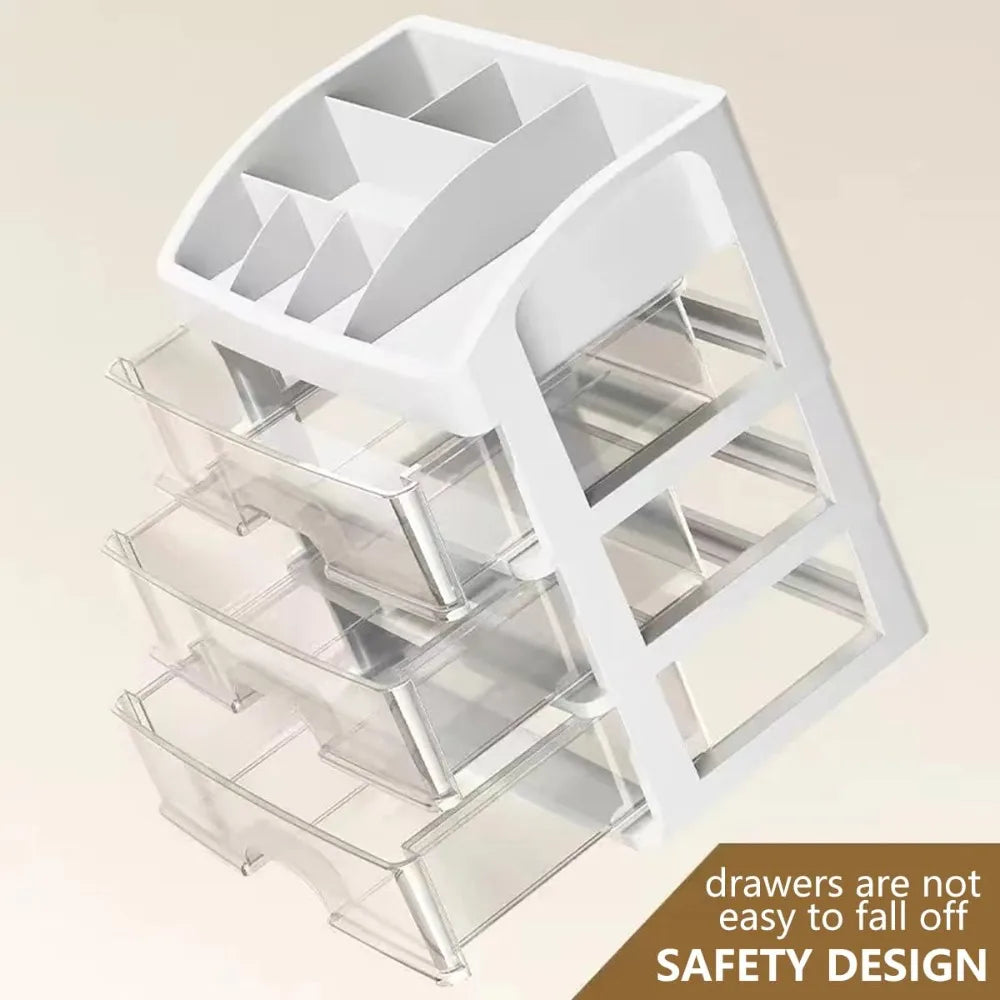 AEDG Multi-Layer Desktop Storage Box Cabinet Cosmetics Jewelry