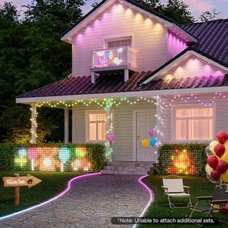 Smart Net Lights Outdoor RGB and IC Lights With App Remote Control DIY Modes