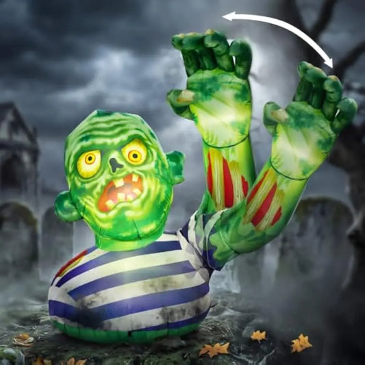 Joyfy Halloween Inflatable Zombie With LED Lights
