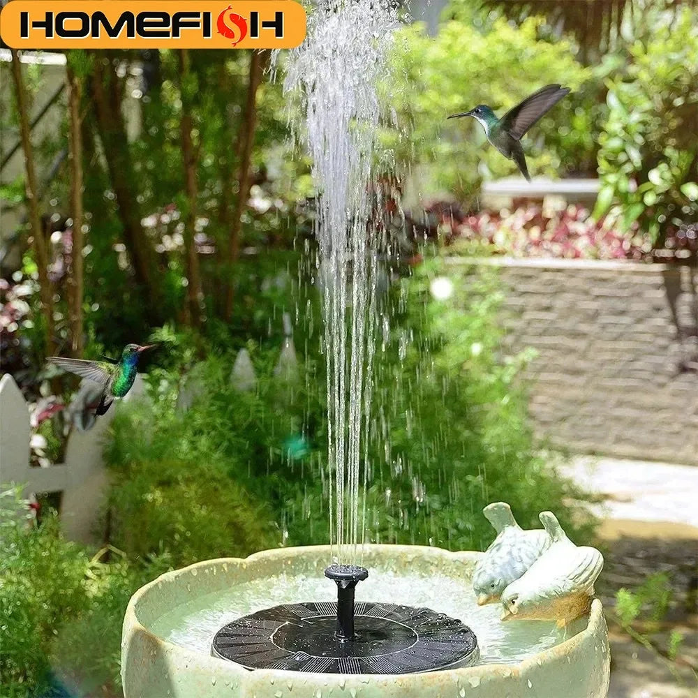 UPWORK Solar Powered Water Fountain For Garden Mini Floating Pump Bird Bath Pond