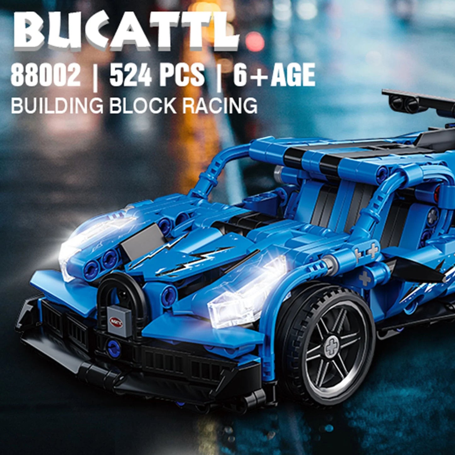 WLtoys Pull Back Car Building Block Kit for Kids Racing