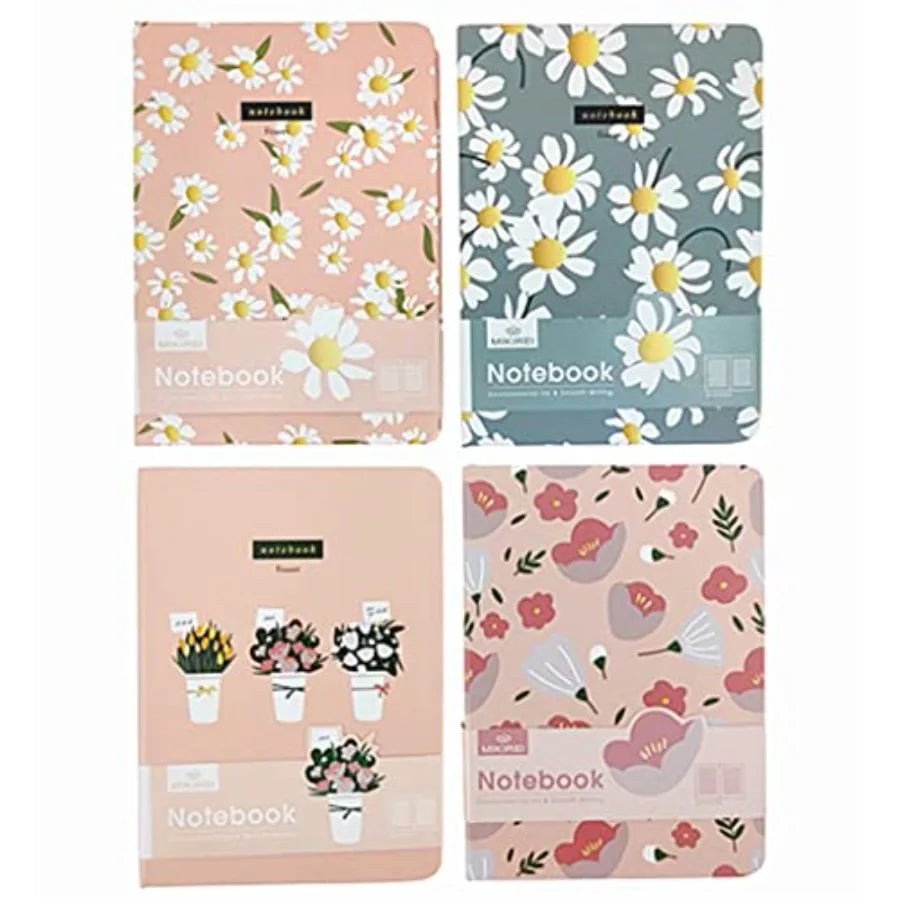 4 Pack Hardcover Notebooks Journal Ruled Pocket Steno Planner
