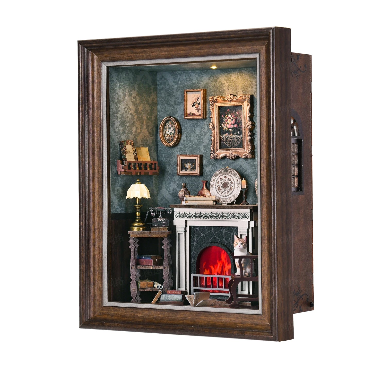 ASLOWSNAIL Book Nook Kit Tailor's Shop DIY 3D Dollhouse