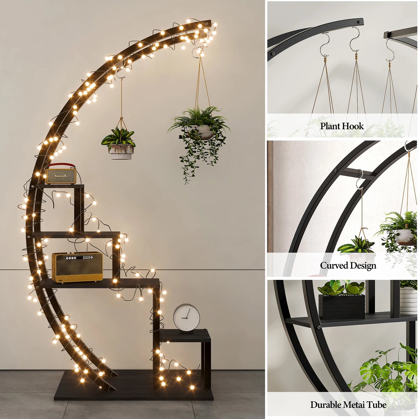 TWISTER.CK 2 Pack 5-Tier Indoor Plant Stand