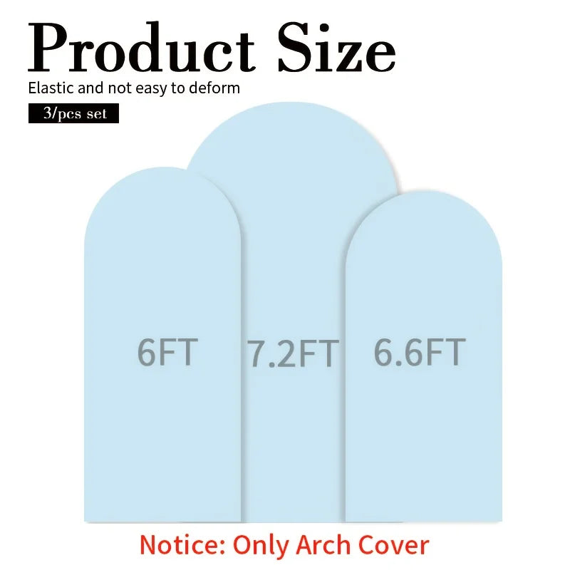 Three Piece Elastic Fabric Backdrop Covers For Birthday And Wedding