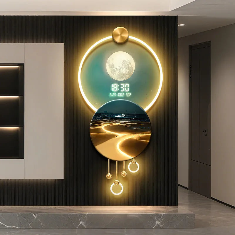 JIAYOOR Wave Entrance LED Decorative Wall Mural Light