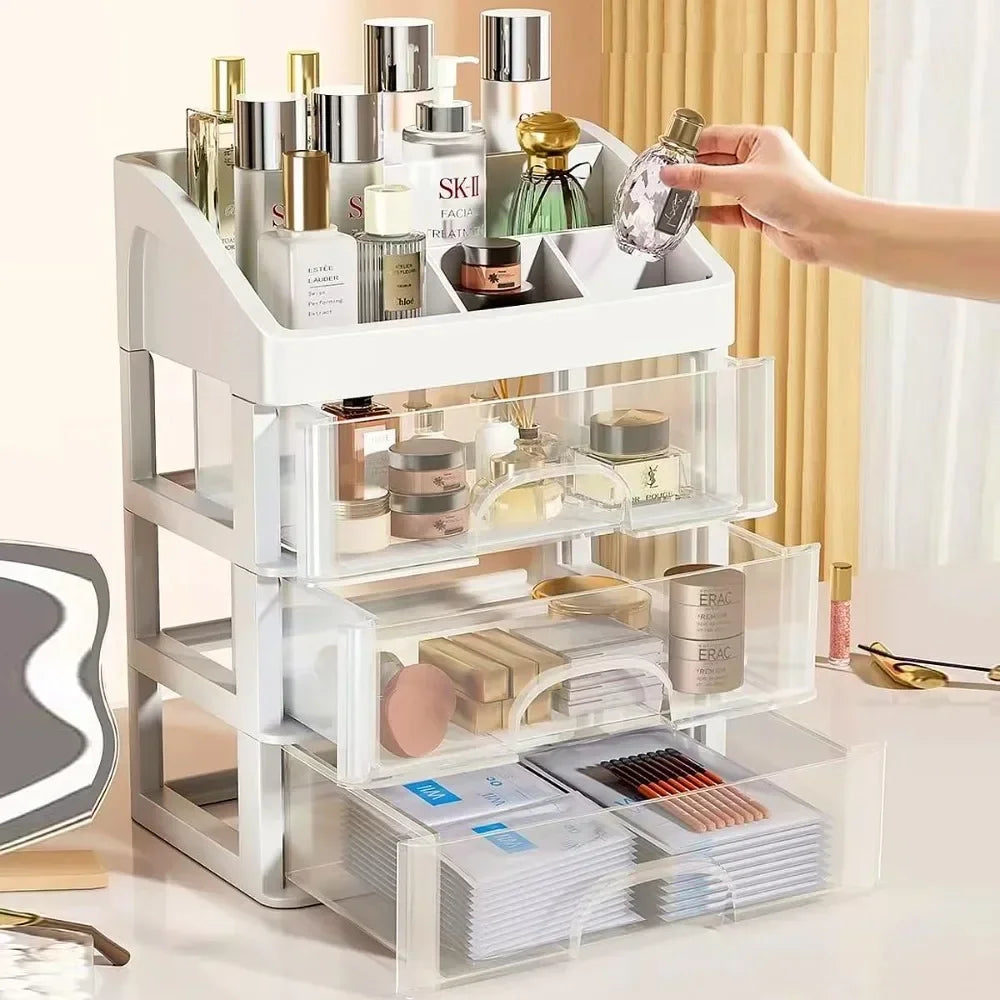 AEDG Multi-Layer Desktop Storage Box Cabinet Cosmetics Jewelry