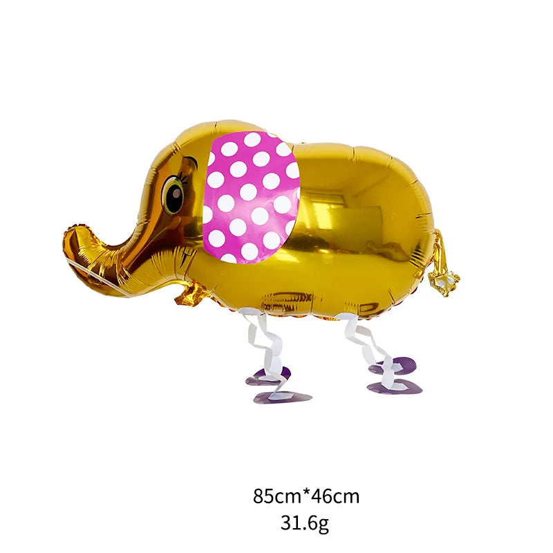 Cartoon Foil Walking Animal Balloon Helium Filling Kids Birthday Party Decor