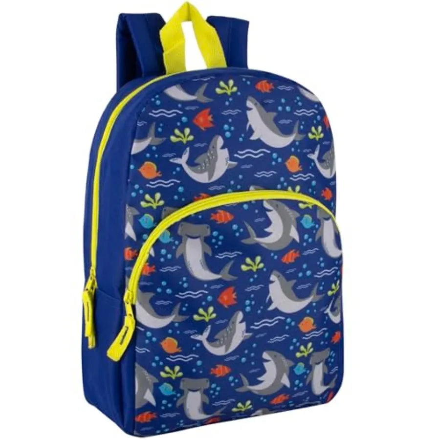 Unisex Nylon School Backpack With Adjustable Padded Straps