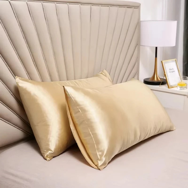 Silk Pillowcase Cover Satin Hair Beauty Pillow Case