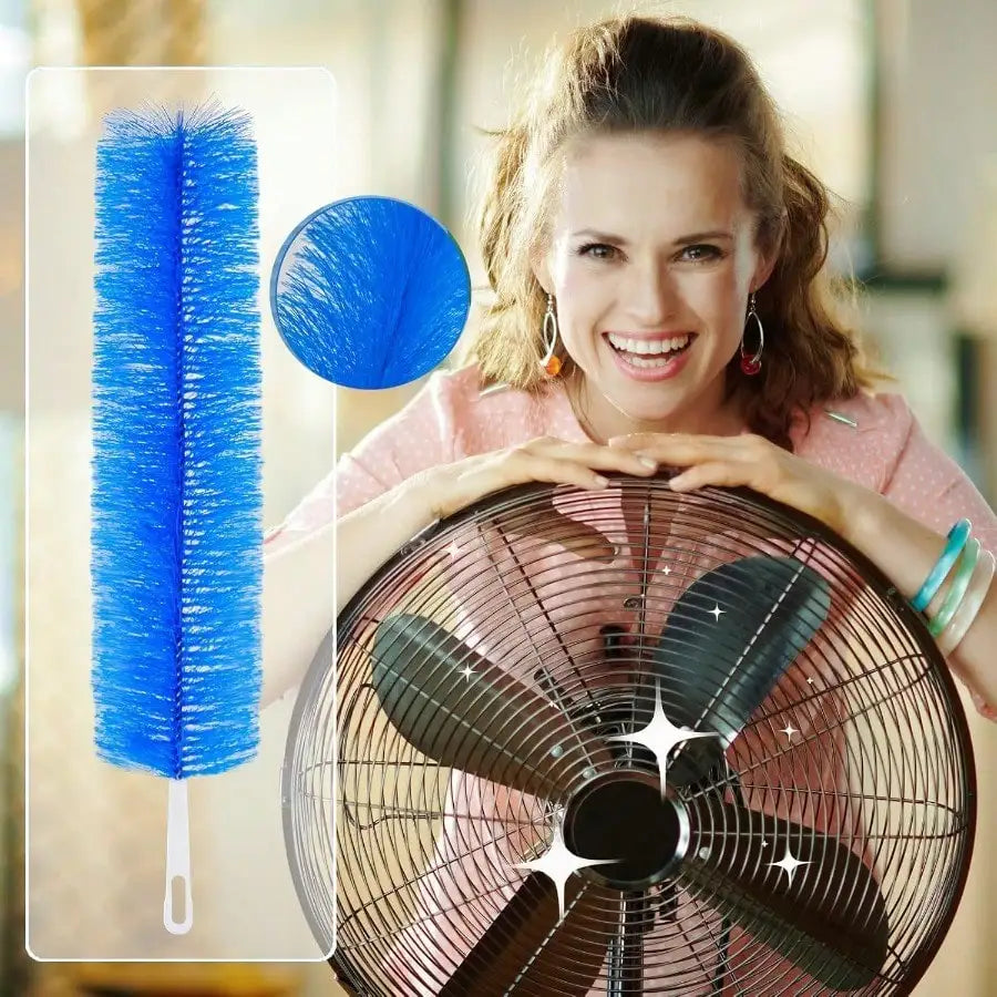 Fan Cleaner Brush Cobweb Duster Microfiber Ceiling Curtains 2 Pack