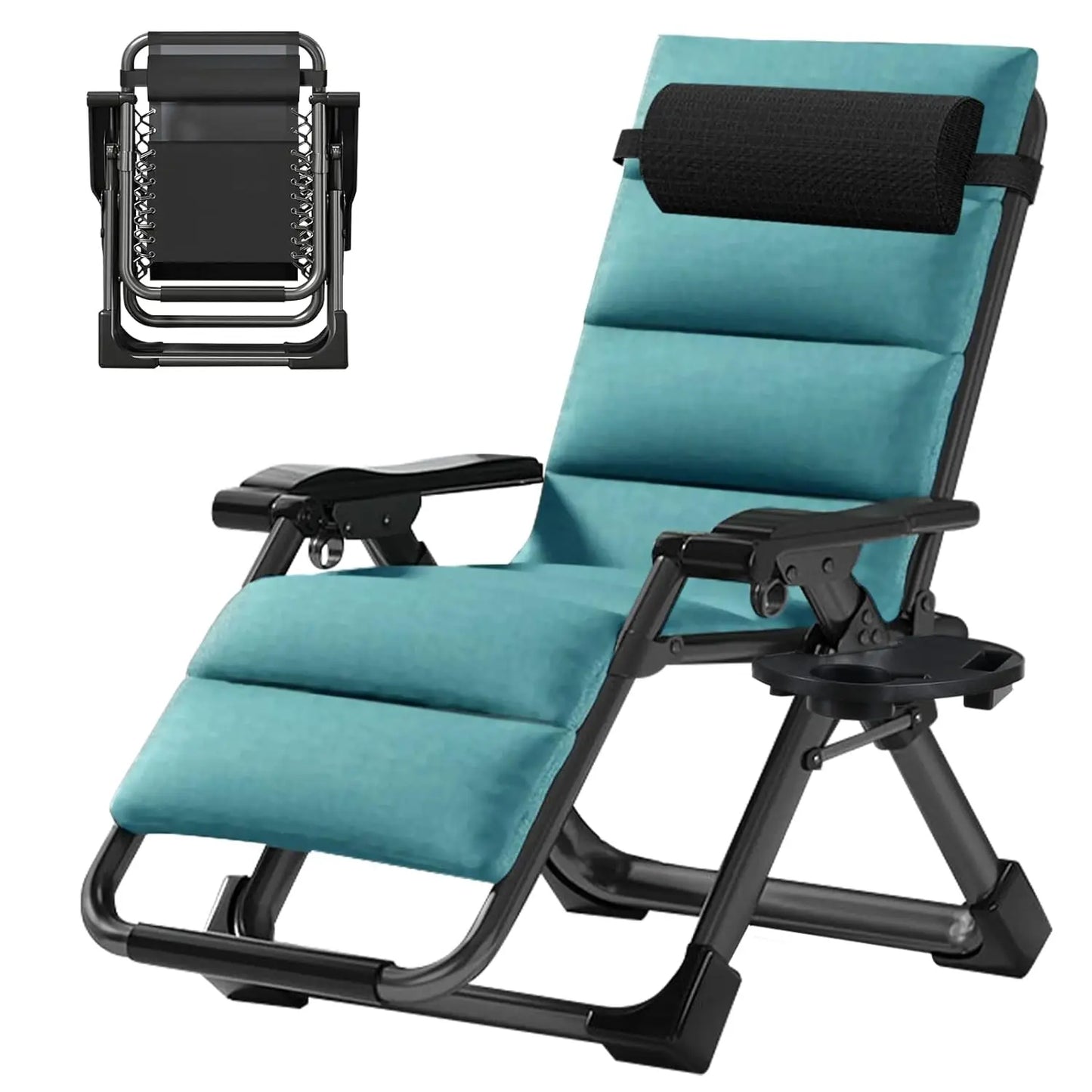 Zero Gravity Outdoor Folding Lounge Chair Premium Recliner Patio Chair