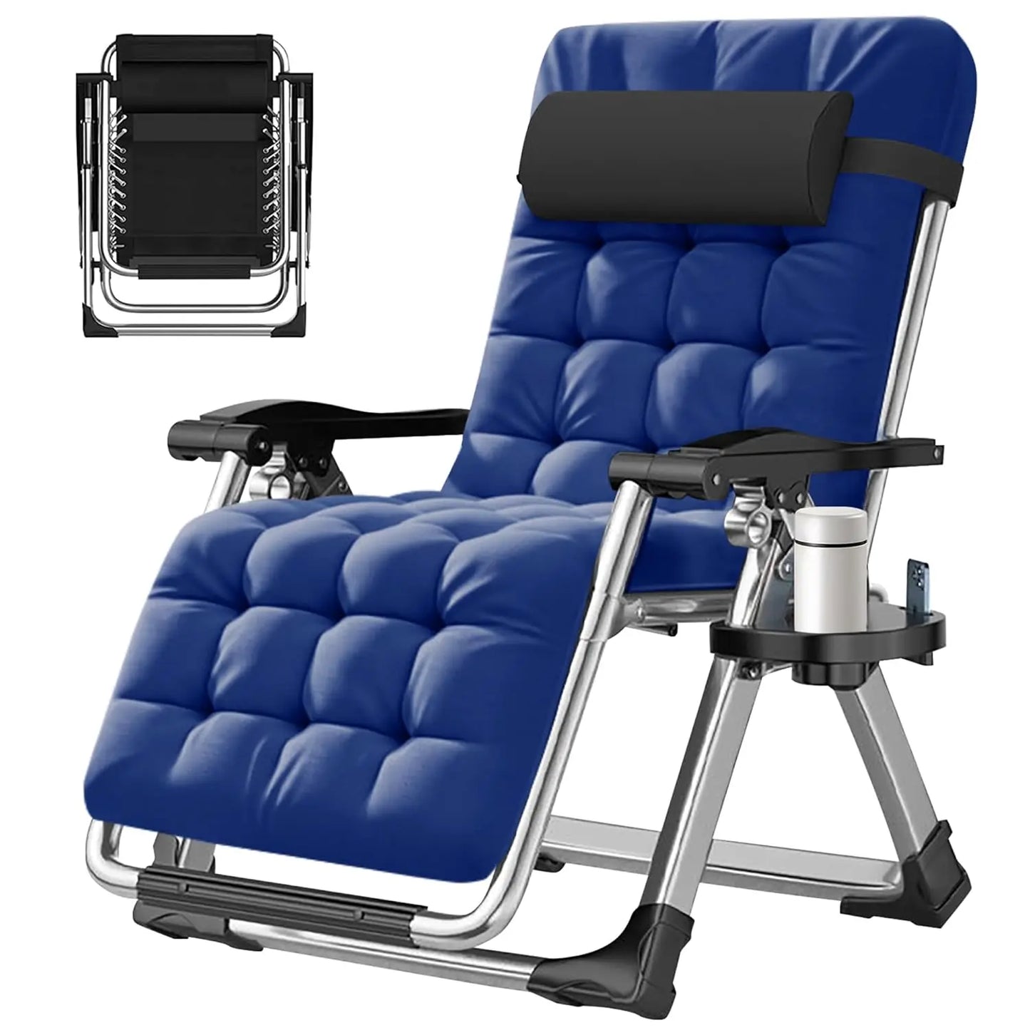 Zero Gravity Outdoor Folding Lounge Chair Premium Recliner Patio Chair