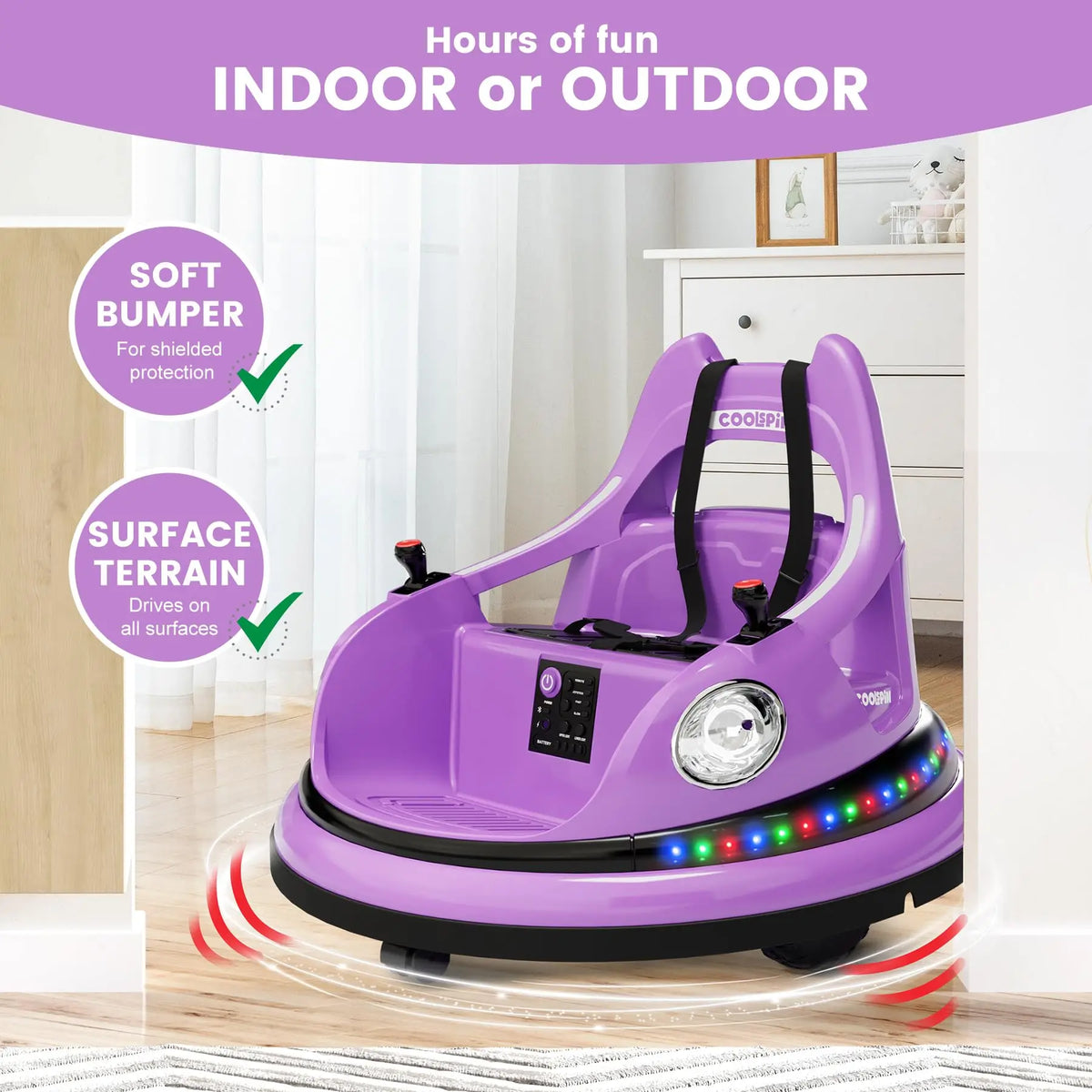 HiMISS Electric Ride-On Bumper Car