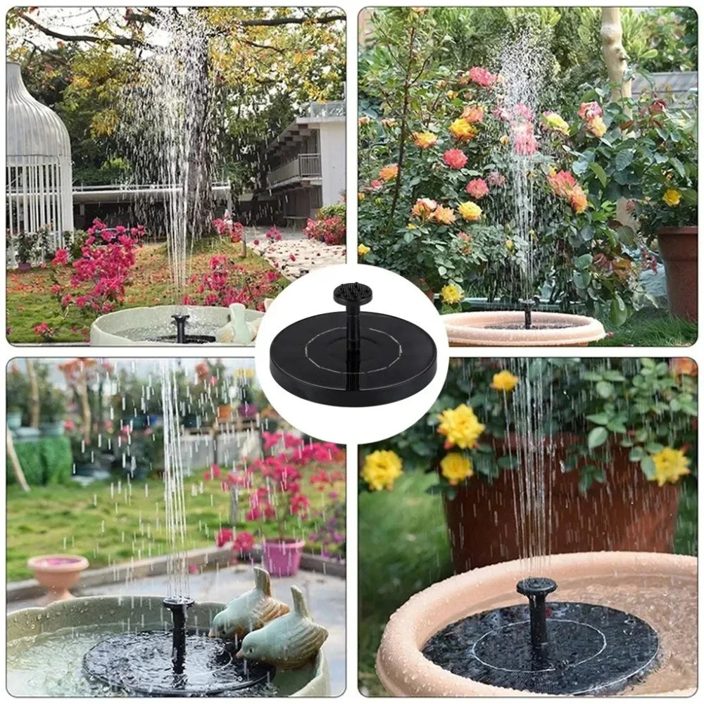 UPWORK Solar Powered Water Fountain For Garden Mini Floating Pump Bird Bath Pond