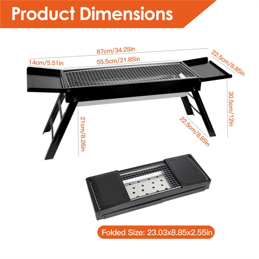 Portable Foldable BBQ Grill Outdoor Camping Hibachi Kabob