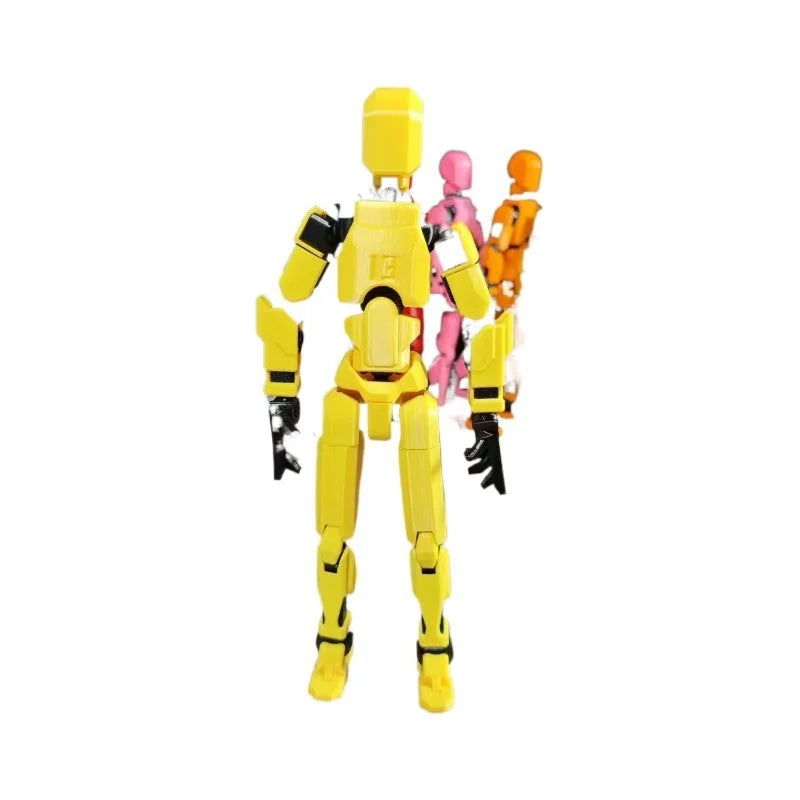 Six Pieces Movable Action Figures Set With Fully Articulated Joints