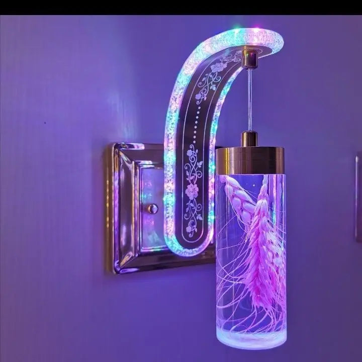 Trendy Acrylic Wall Lamp Floral Design Sconce For Home Decor