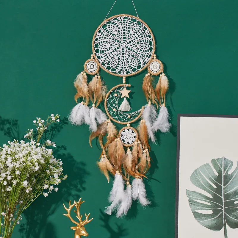 Dream Catcher Moon Dream Chaser Bohemian Wall Decor