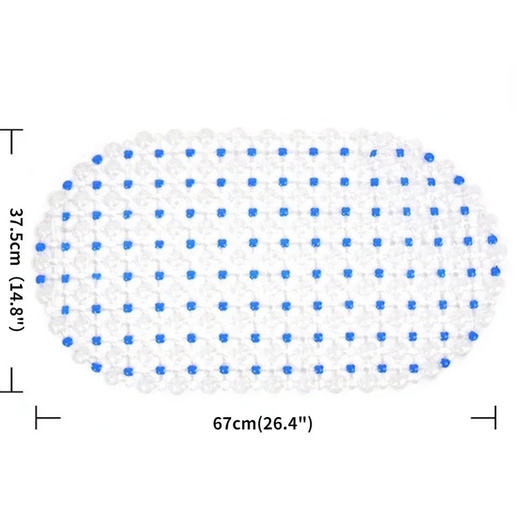 PVC Anti Skid Bath Mat With Suction Cups Anti Slip