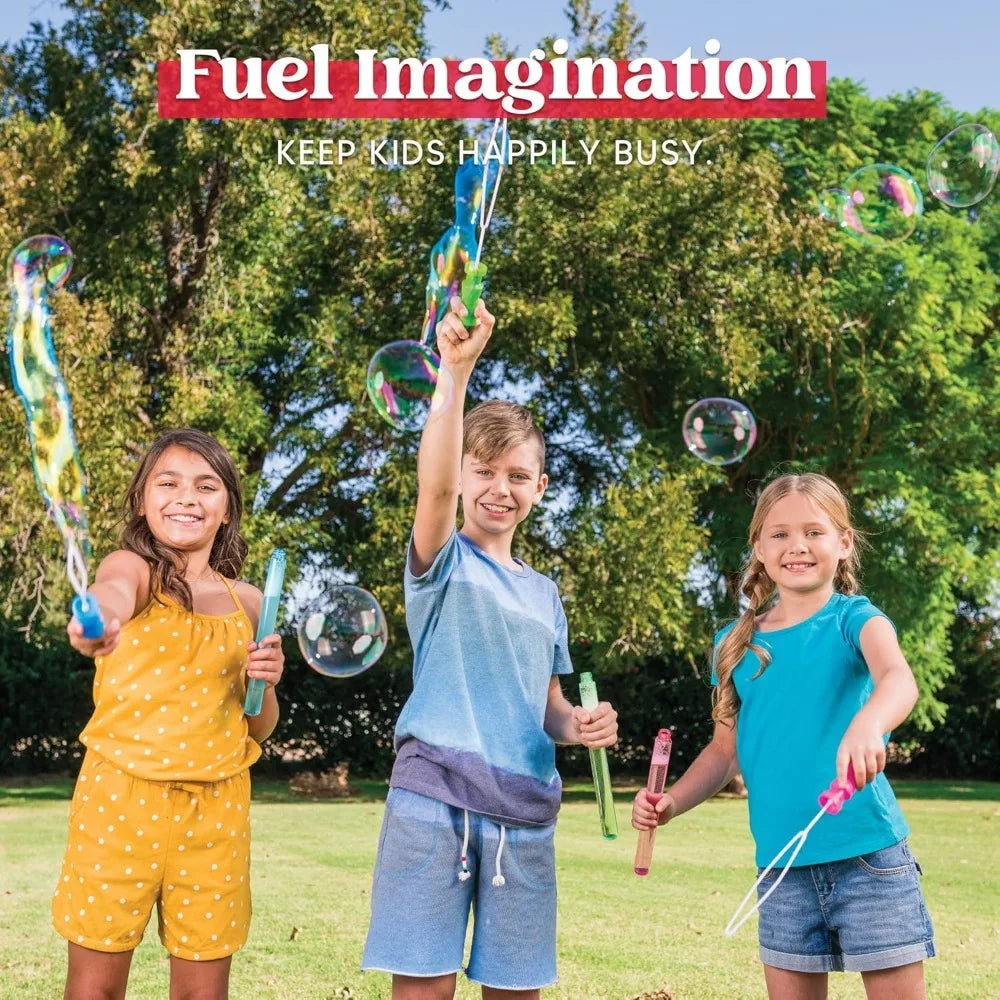 Joyfy 24 Pack Large Bubble Wands For Outdoor Summer Play