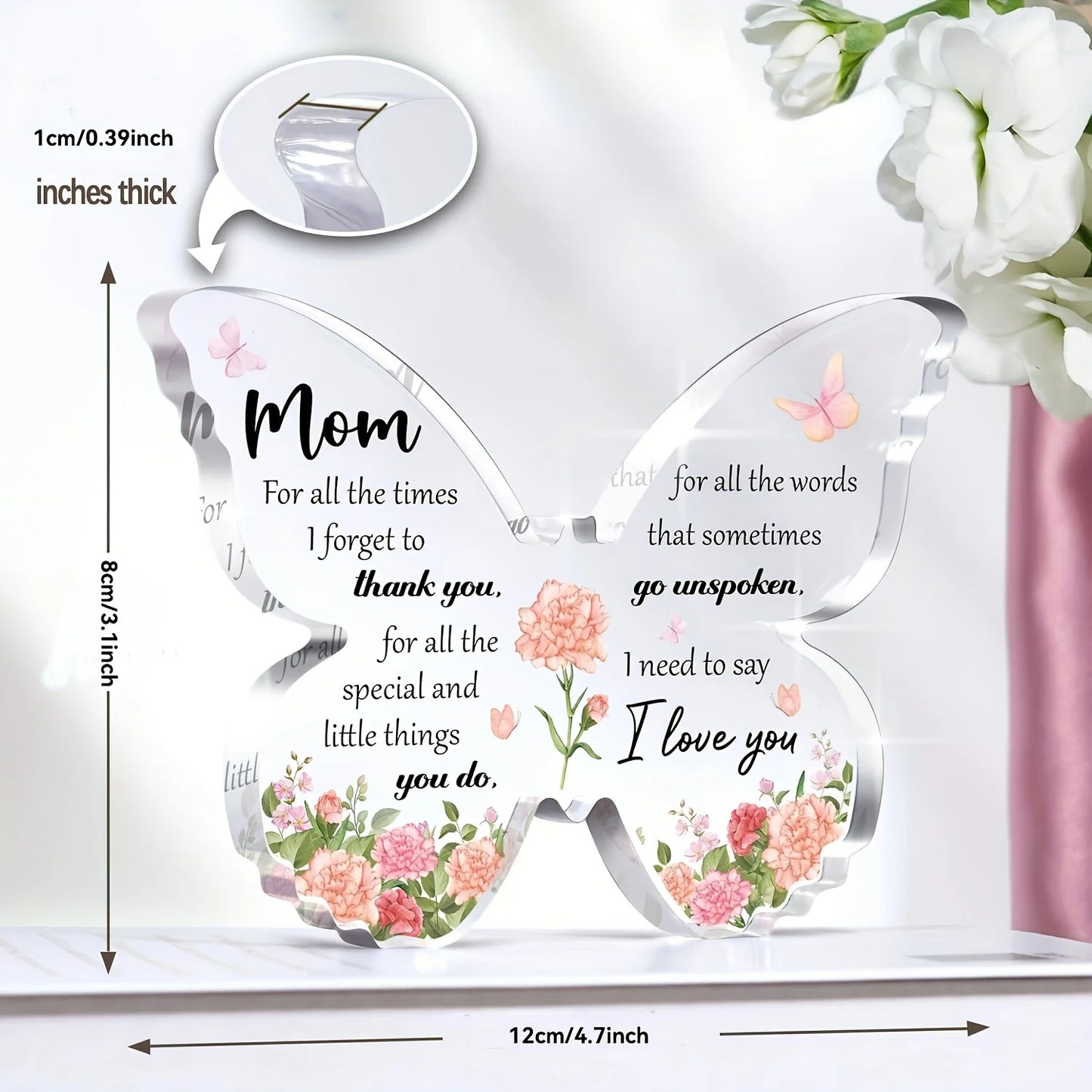 Mom Birthday Gift Ideas Butterfly Acrylic Decorations
