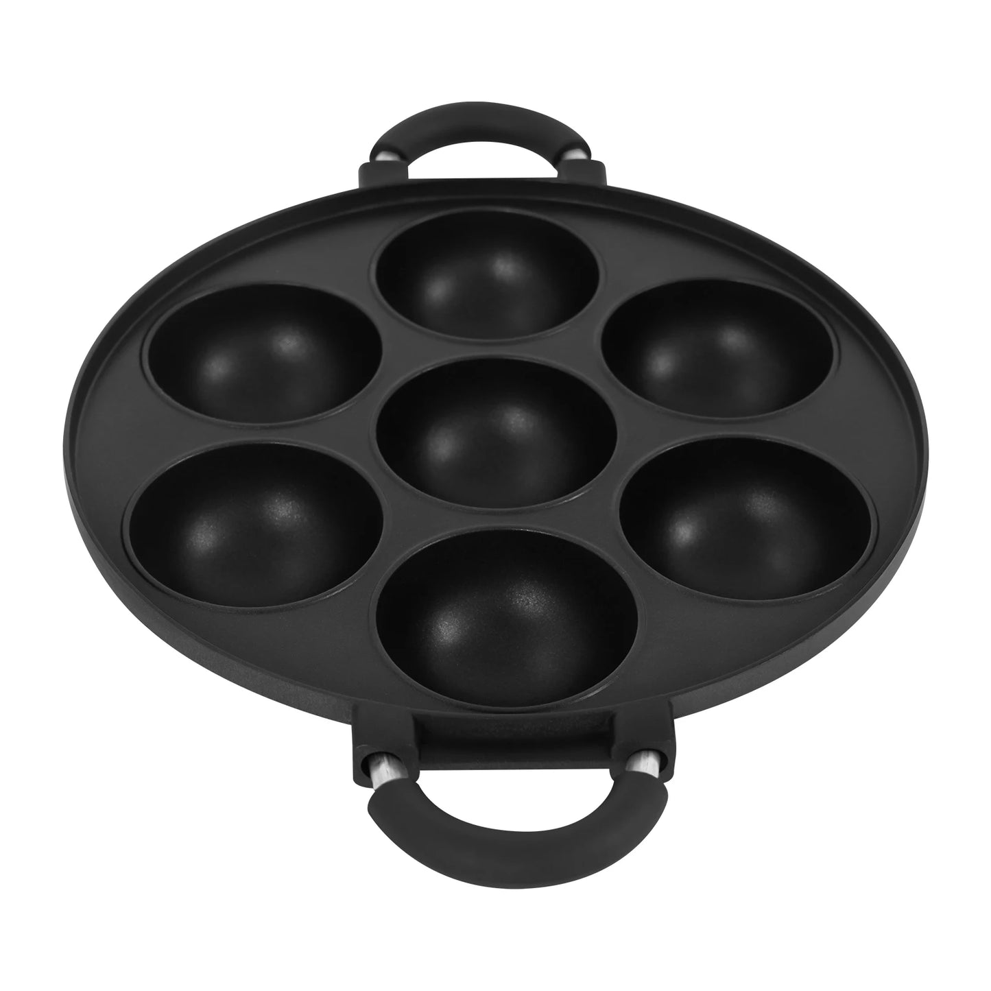 Bymaocar 7 Hole Cake Mold Pan With Handle Nonstick Bakeware