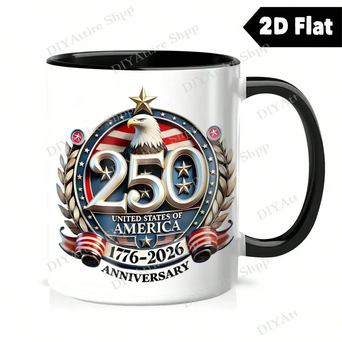Patriotic Ceramic Mug USA Coffee Cup Gift For Americans