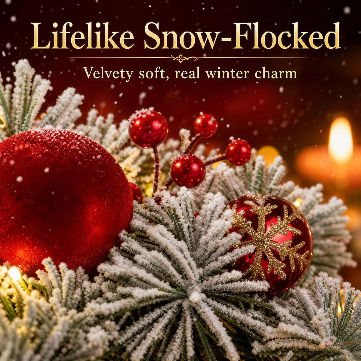 Pre Lit Artificial Christmas Wreath With Warm Led Lights