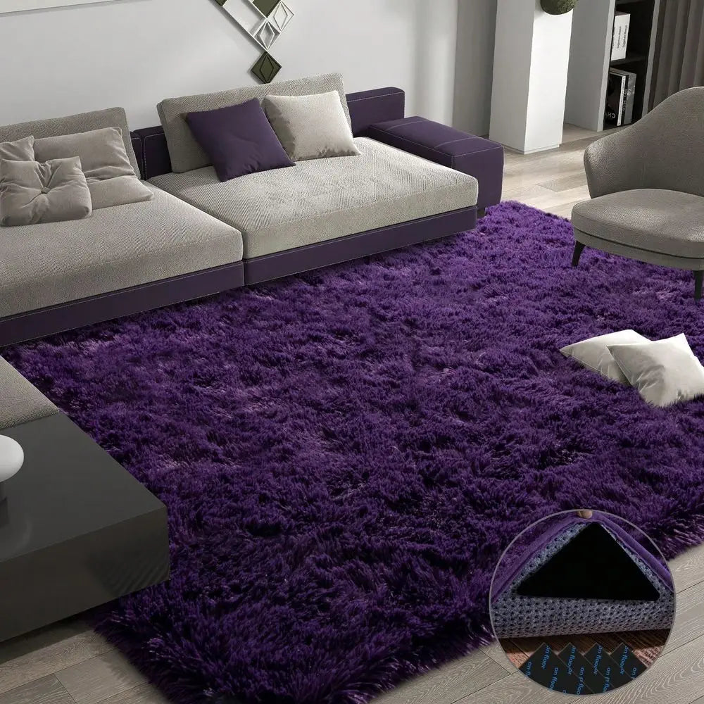 Shaggy Plush Rug For Living Room And Bedroom Premium Comfort