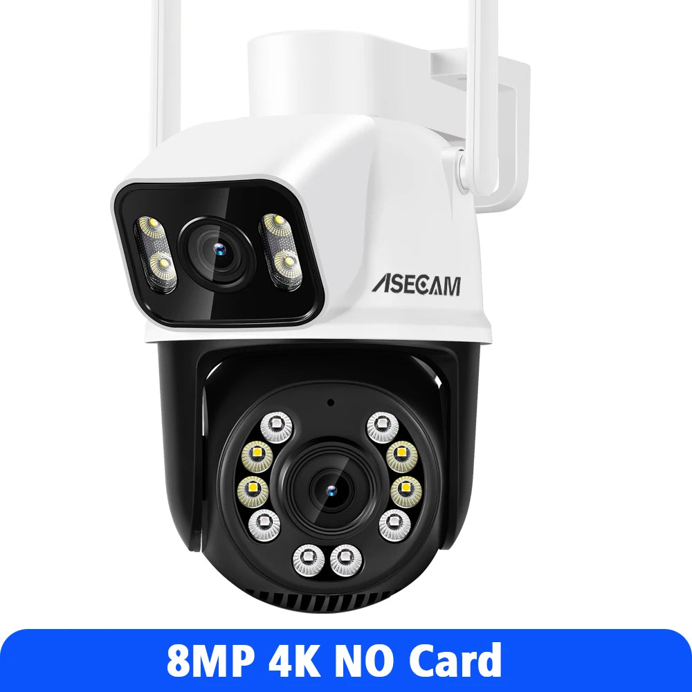 Asecam 8MP 4K WiFi PTZ Outdoor Surveillance Camera AI Tracking