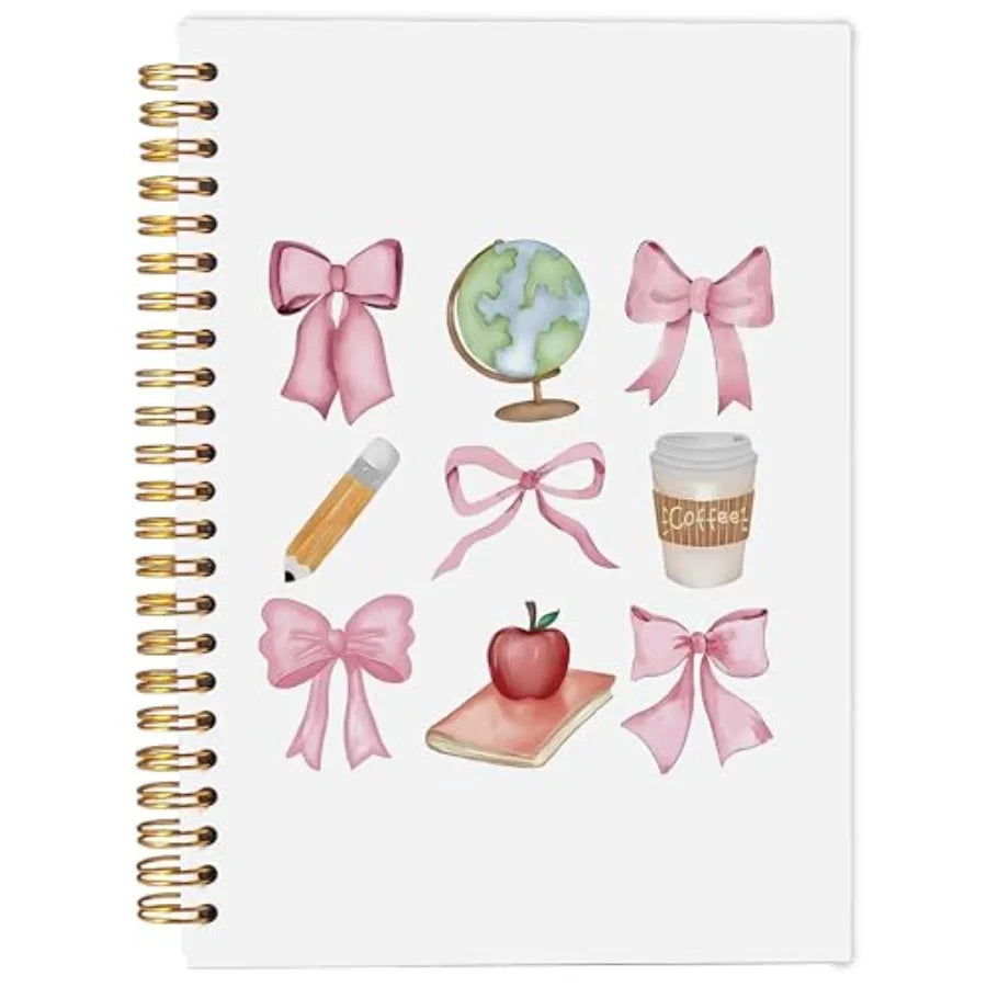 Coquette Bow Cherry Notebook Journal For Note Taking And Work