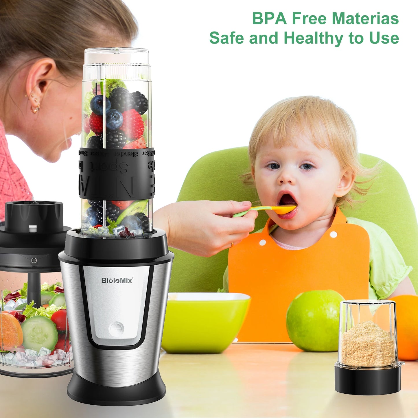 Biolomix 3-In-1 Multifunctional Food Processor 700W